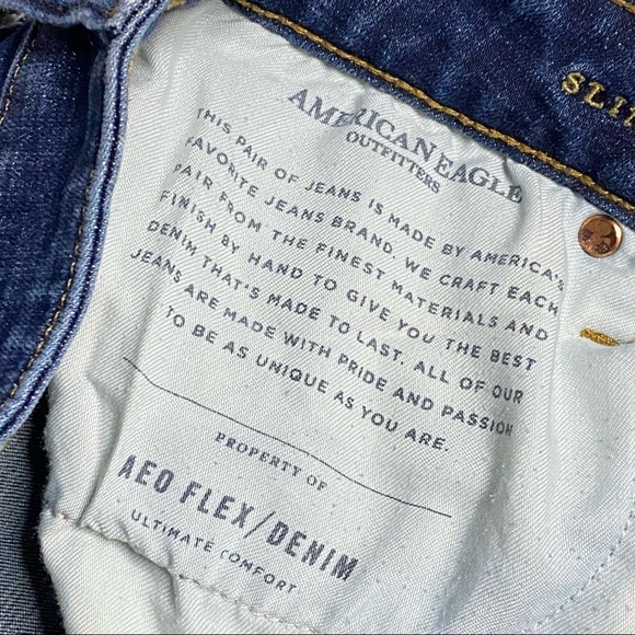 American eagle slim high-rise ripped jeans size 30x32 - Picture 6 of 6